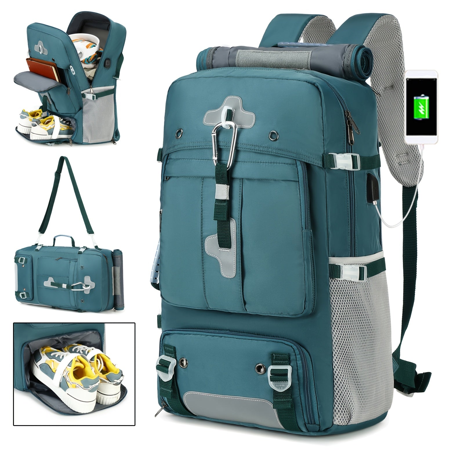 Travel Backpack, With Shoe Compartment, Casual Luggage Bag, Computer Backpack,