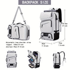 Men'S Travel Backpack, Airline Approved Carry On Backpack,  With Shoe Compartment, 17.3-inch Laptop Backpack,