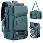 Men'S Travel Backpack, Airline Approved Carry On Backpack,  With Shoe Compartment, 17.3-inch Laptop Backpack,