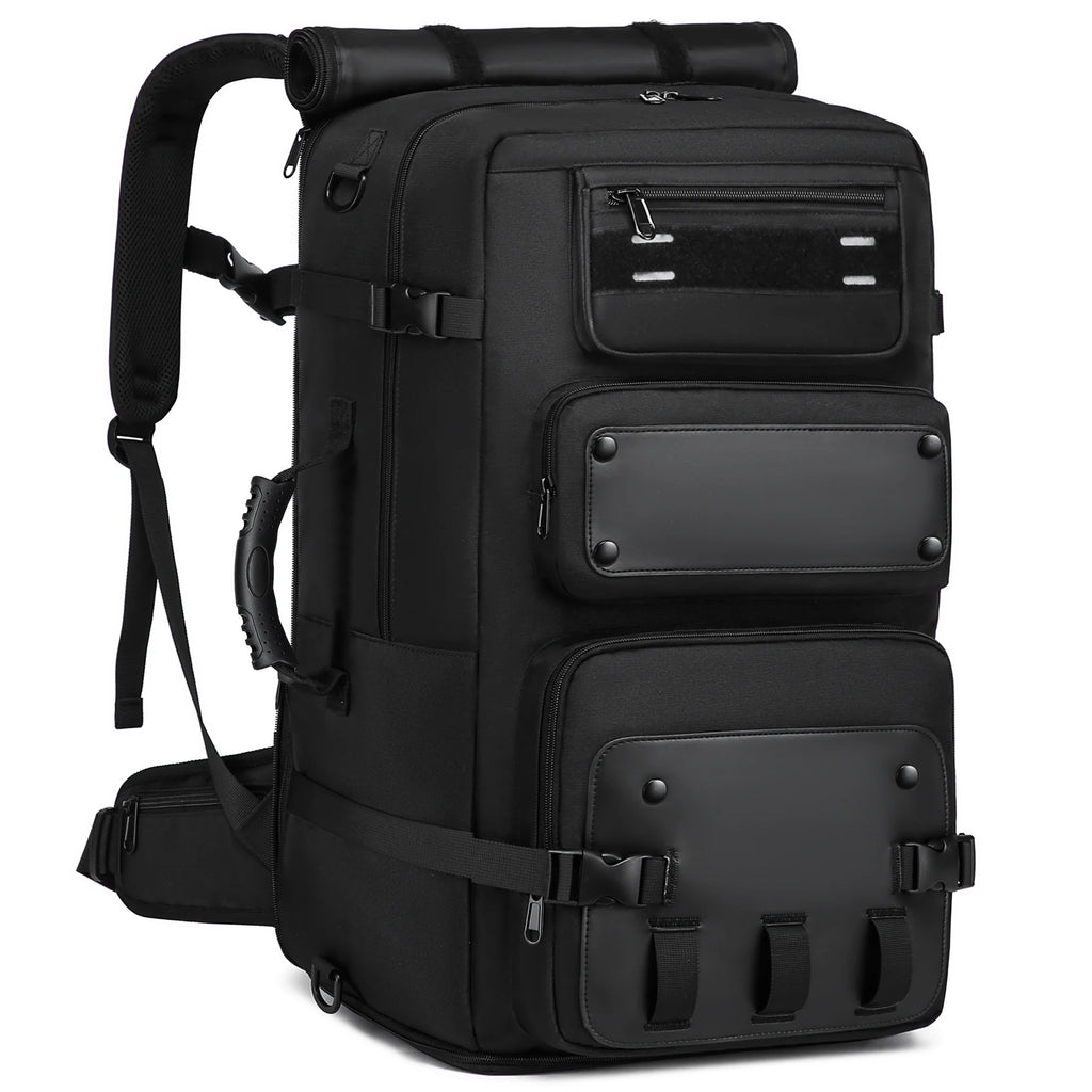 Large Travel Backpack Expandable With Shoe Storage Multilayer Luggage Bag 17.3 Laptop Waterproof
