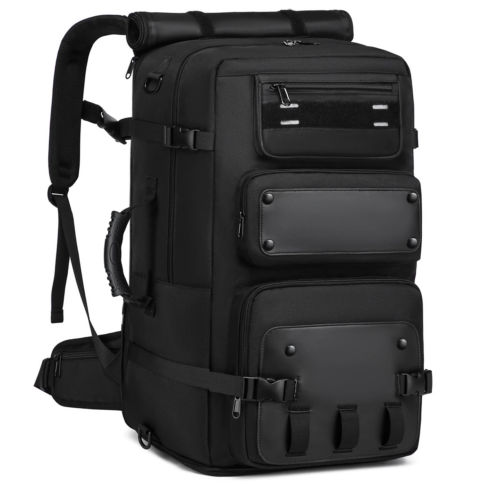 Large Travel Backpack Expandable With Shoe Storage Multilayer Luggage Bag 17.3 Laptop Waterproof
