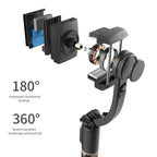 FGCLSY 2024 New Gimbal Stabilizer Selfie Stick Wireless Foldable Tripod with Bluetooth Shutter Monopod for IOS Android